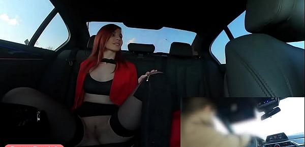 Sexy rich woman shows everything to the stranger. Elite Car Driver by Jeny Smith